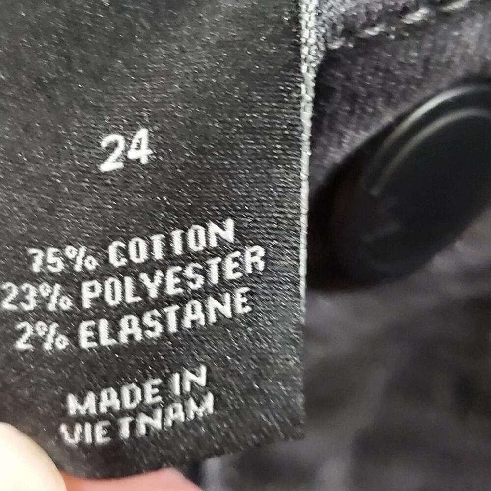 Lane BRYANT Low Rise Black GIRLFRIEND DISTRESS SEQUIN JEANs plus Size 24 - Picture 6 of 14